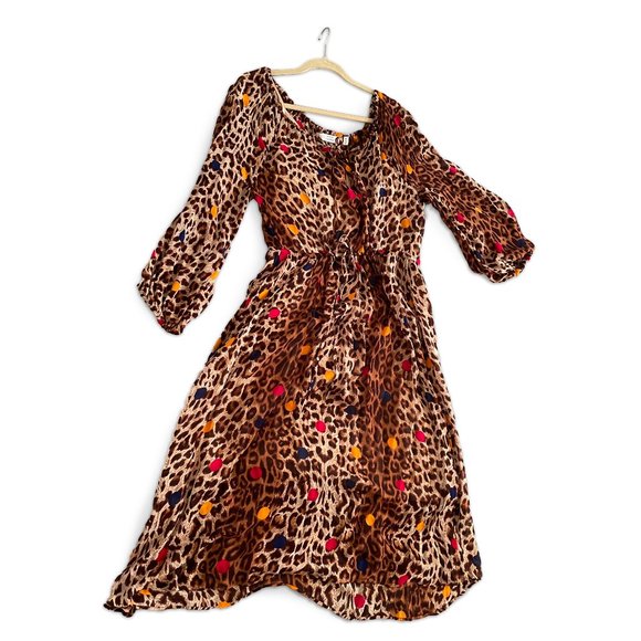 & Other Stories Leopard Dot Kaftan Dress - Picture 1 of 7